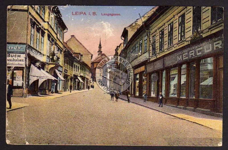 Leipa i. B. Langegasse Bank & Wechselstube Mer 