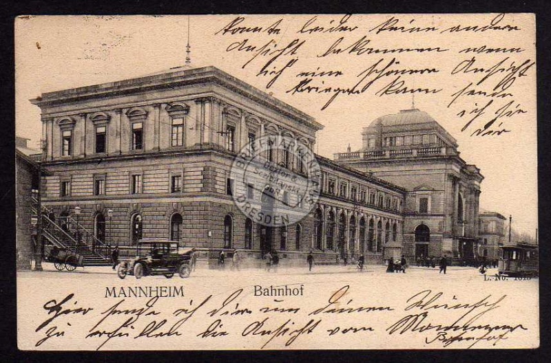 Mannheim Bahnhof 1912 