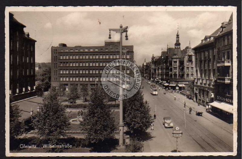 Gliwice Gleiwitz 1940 Wilhelmstraße 