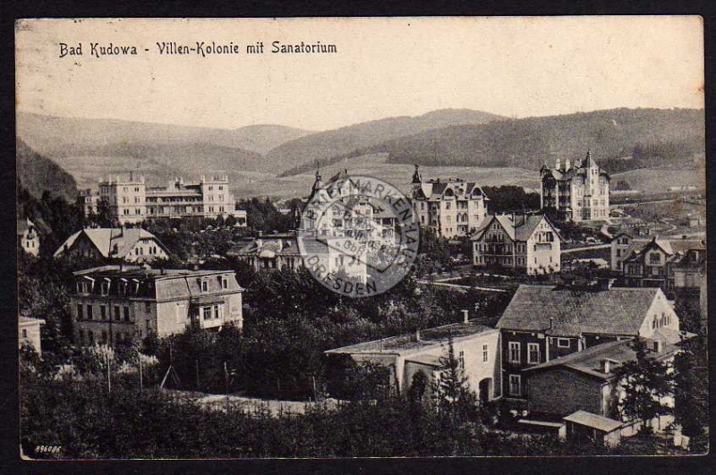 Bad Kudowa Villen Kolonie Sanatorium 1925 