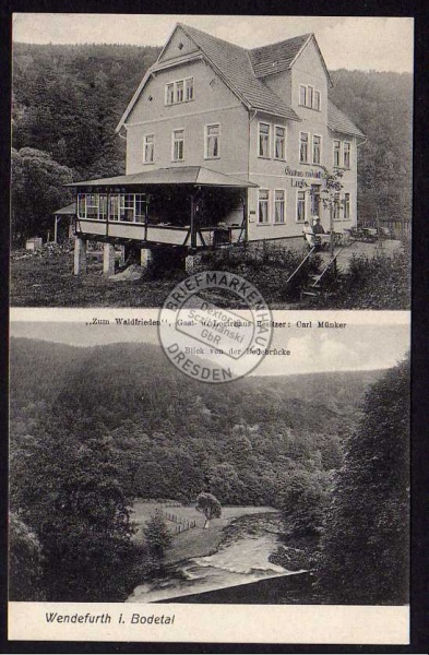 Wendefurth Gasthaus Waldfrieden Münker Bode 