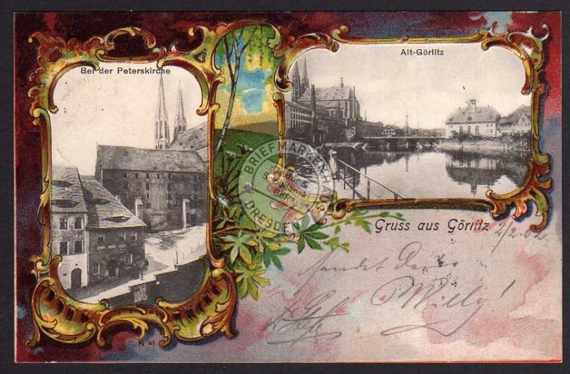 Alt Görlitz Passepartout 1902 