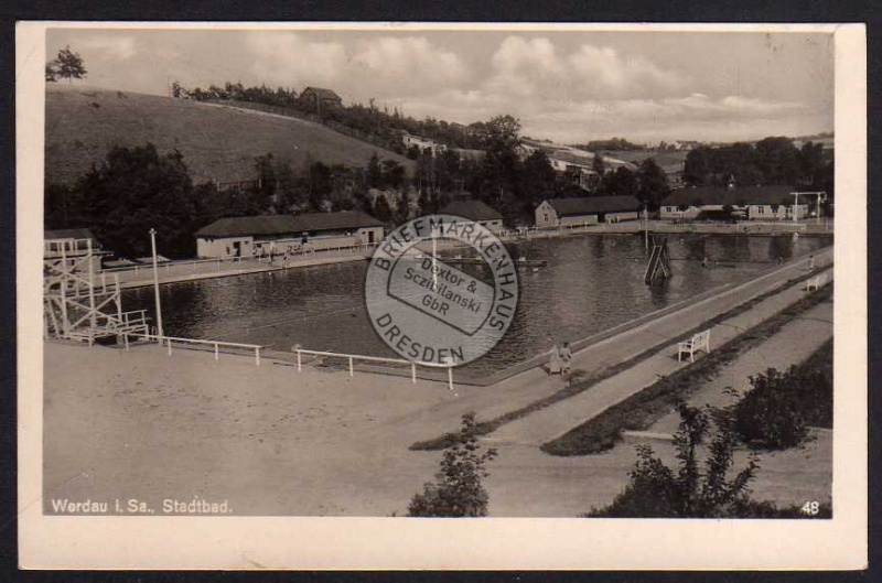 Werdau Sa. Stadtbad Freibad 