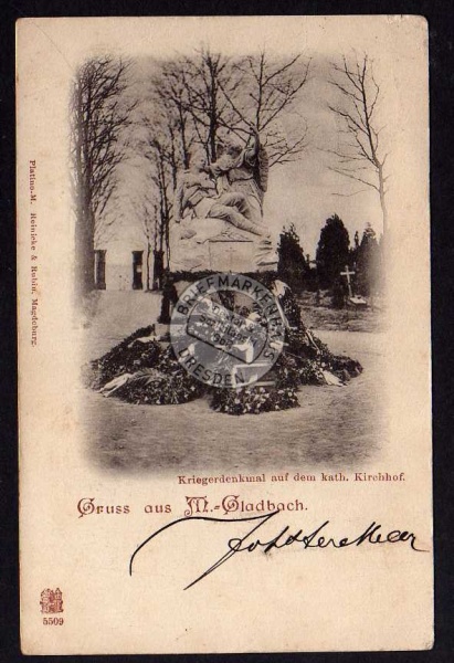 Mönchengladbach Kriegerdenkmal 1899 Kirchhof 