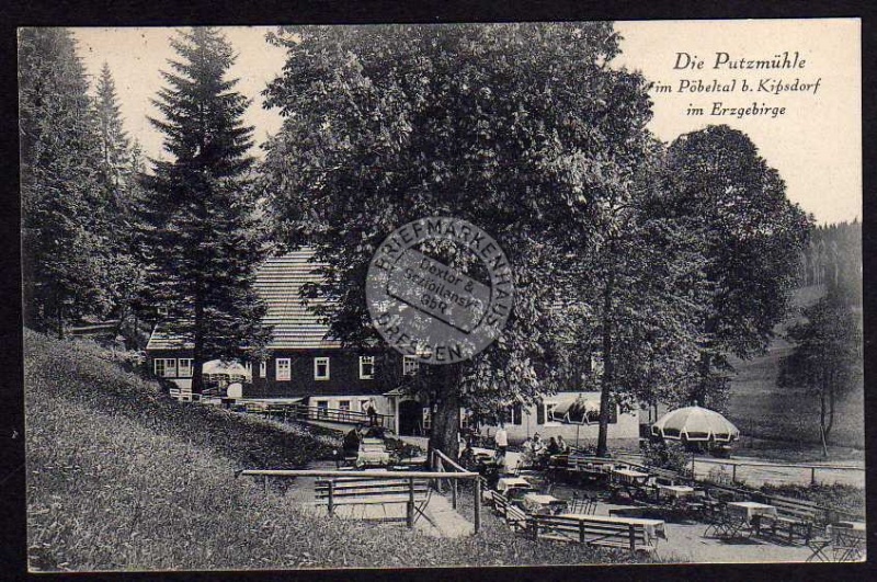 Putzmühle Pöbeltal b. Kipsdorf 1927 Gaststätte 