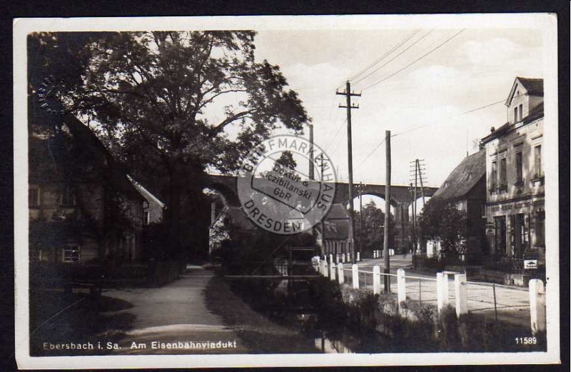 Ebersbach Am Eisenbahnviadukt Geschäft Fahrräd 