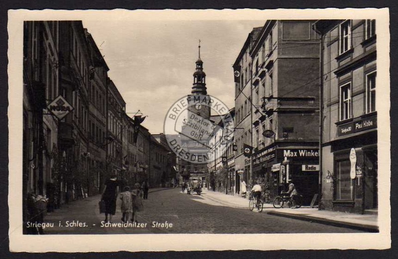 Striegau Schlsien Schweidnitzer Straße ca.1935 