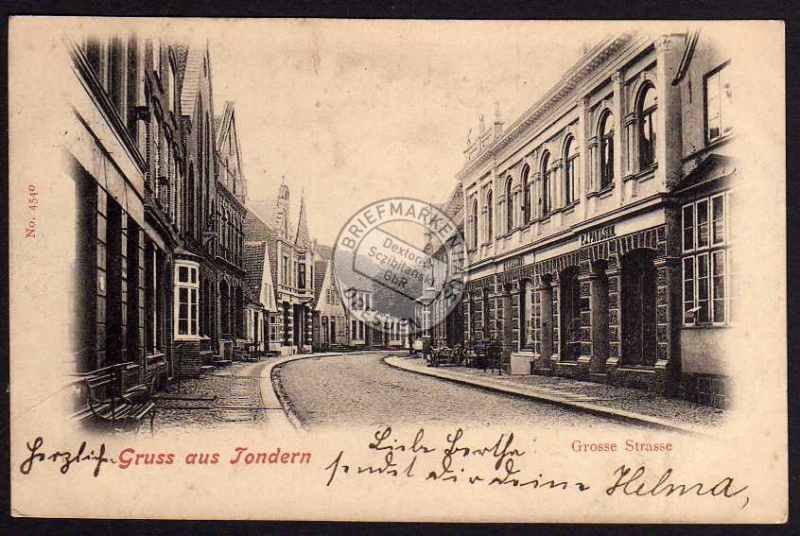 Tondern Grosse Strasse 1902 Tønder 