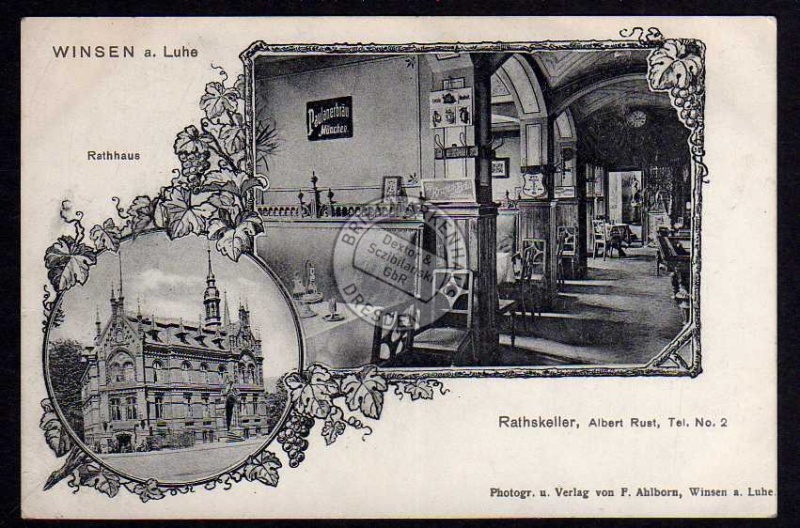 Winsen Luhe Gaststätte Ratskeller Rathaus 1905 