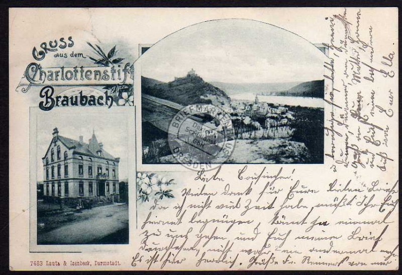 Charlottenstift Braubach 1900 