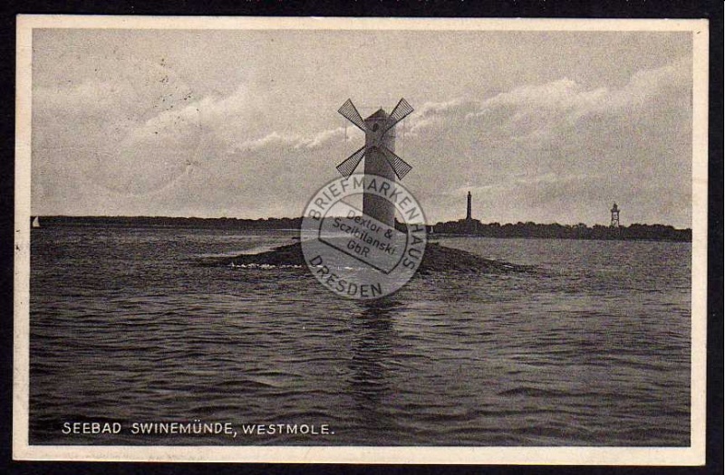 Seebad Swinemünde Westmole 1927 