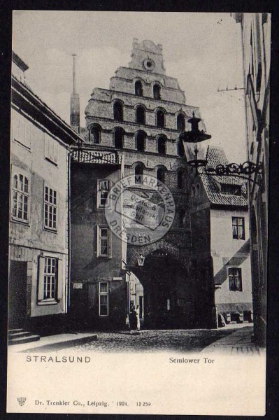 Stralsund Semlower Tor 1905 