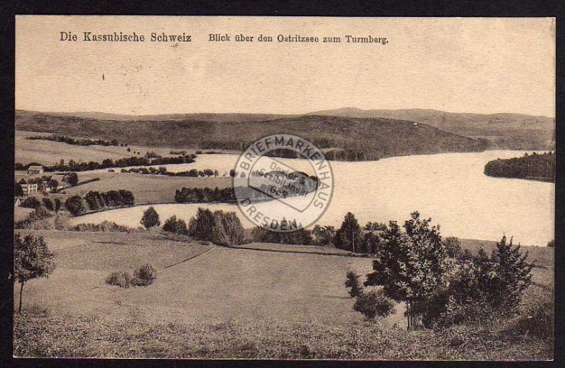 Kassubische Schweiz Ostritzsee Turmberg 1918 