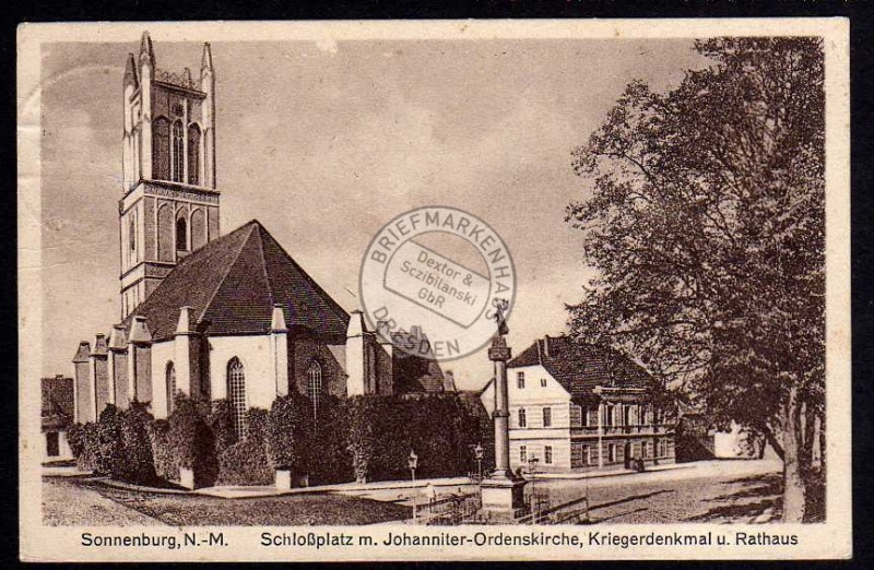 Sonnenburg Neumark Schloßplatz Ordenskirche 