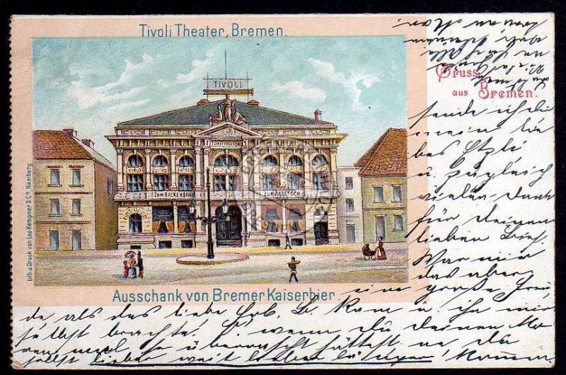 Bremen Tivoli Theater Bremer Kaiserbier 1900 