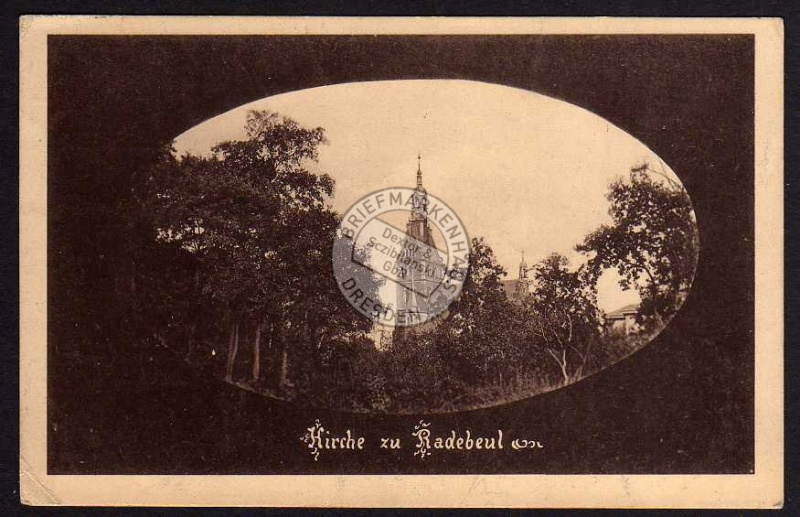 Kirche zu Radebeul 1918 