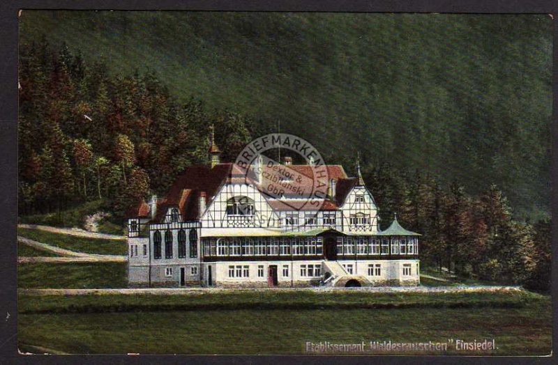 Etablissement Waldesrauschen Einsiedel 1910 
