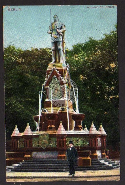 Berlin Roland Brunnen 1906 