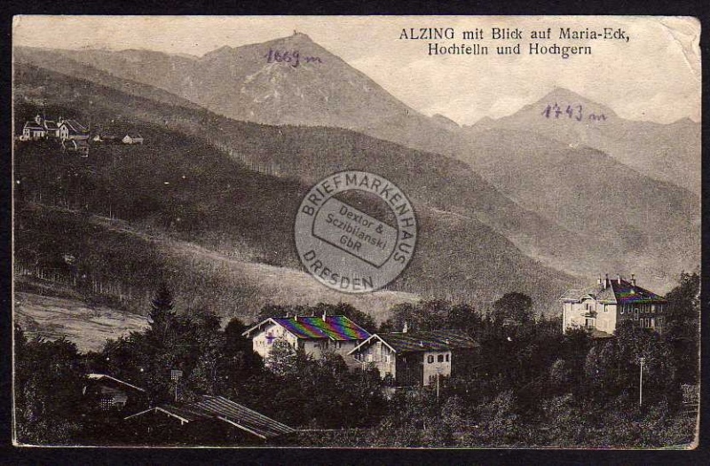 Anzing Maria Eck Hochfelln Hochgern 1918 S.B. 