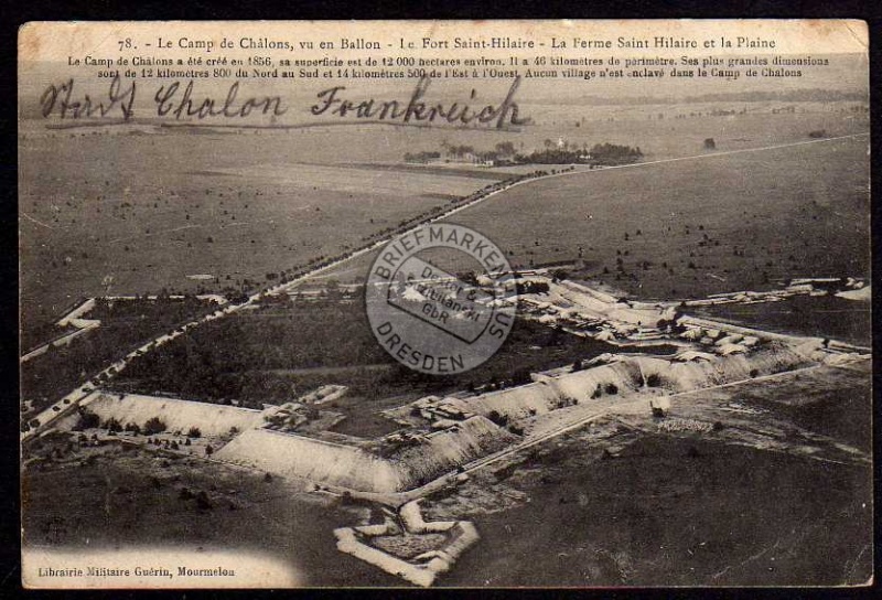 Le Camp de Chalons vue en Ballon Festung Feldp 