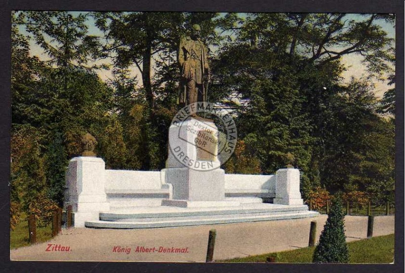 Zittau König Albert Denkmal 1913 