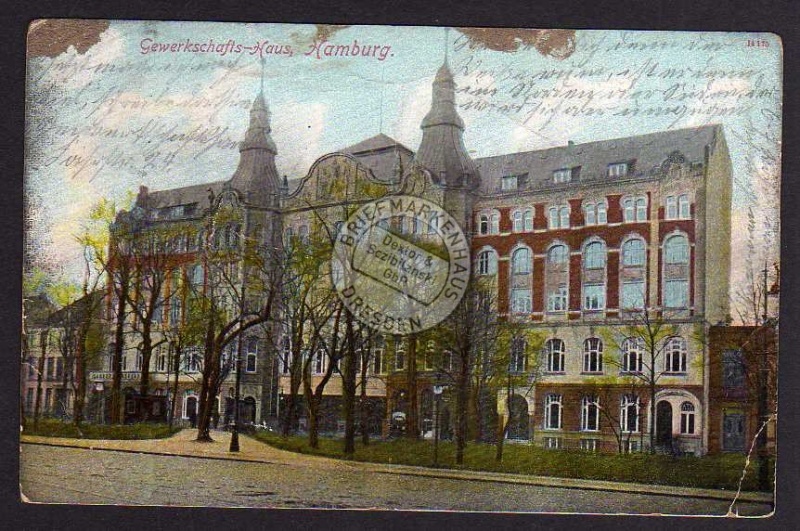 Hamburg Gewerkschafts Haus 1908 