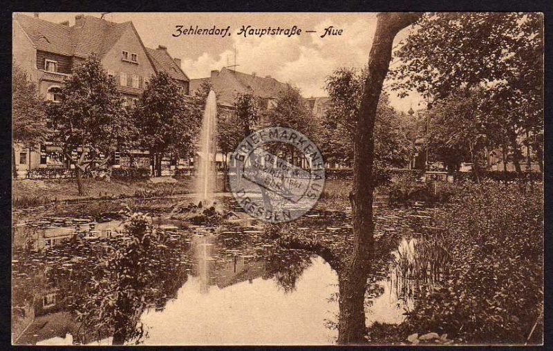 Berlin Zehlendorf Hauptstr. Aue Springbrunnen 