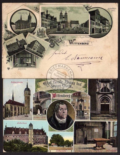 Wittenberg Bz. Halle 1901 Luther Cranachhaus 