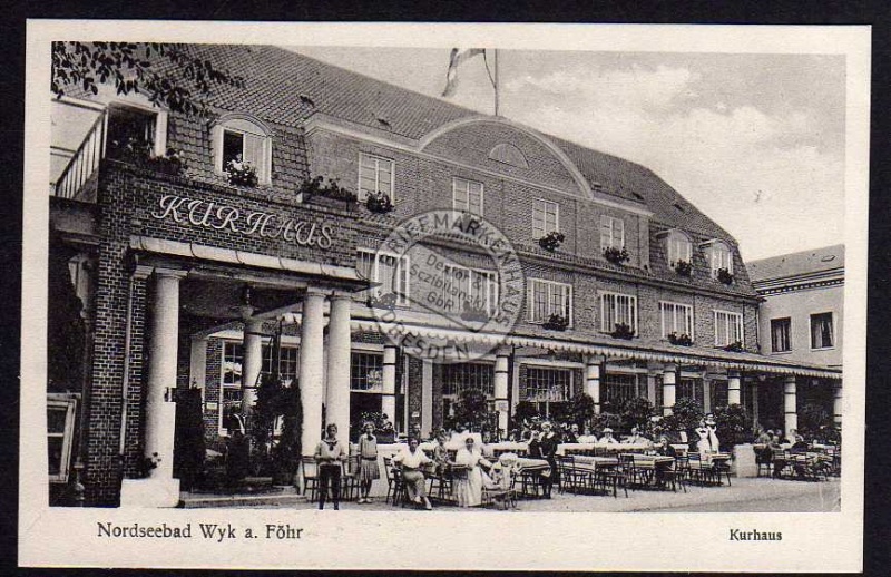 Wyk auf Föhr Kurhaus Vollbild Biergarten 