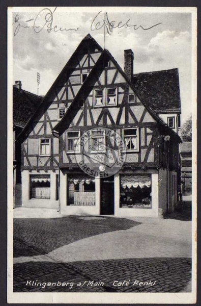 Klingenberg am Main Cafe Renkl 1932 