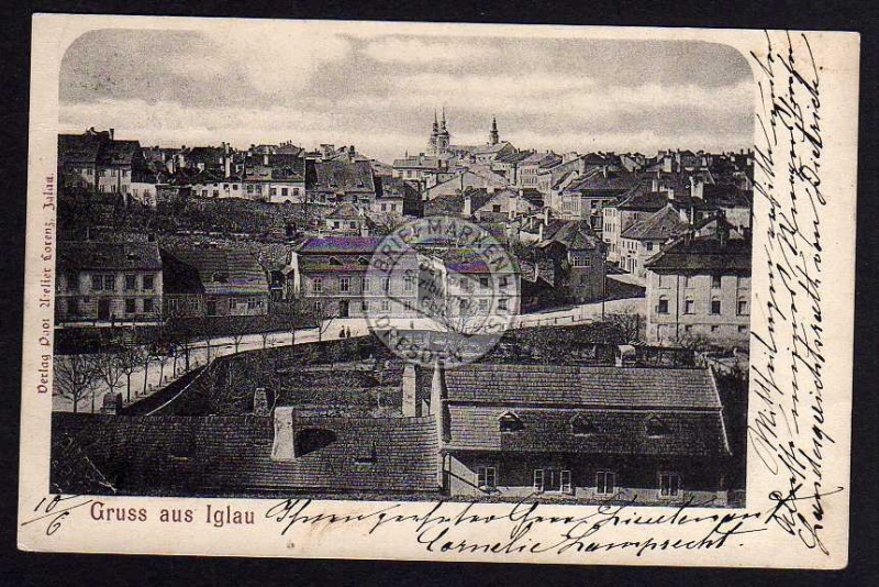 Jihlava Iglau 1899 Straßenansicht 