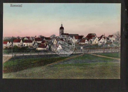 Rossstall Roßstall Ortsansicht, Kirche 