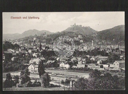 Eisenach und Wartburg 1909 Wohnhäuser 