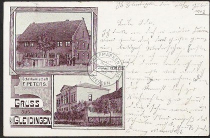 Kl. Gleidingen Gasthaus Schenkwirtschaft LITHO 